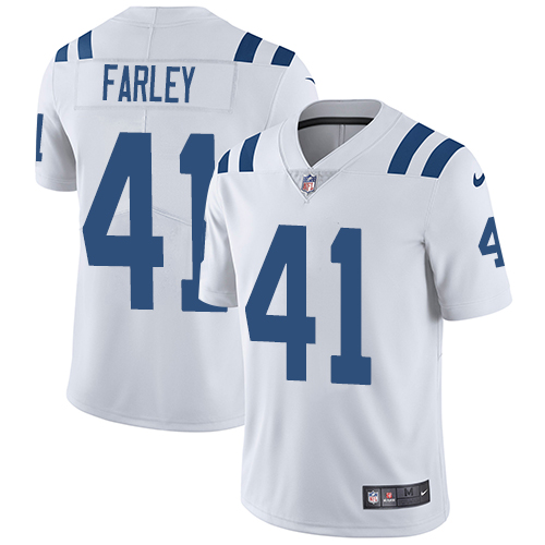 Nike Colts #41 Matthias Farley White Men's Stitched NFL Vapor Untouchable Limited Jersey